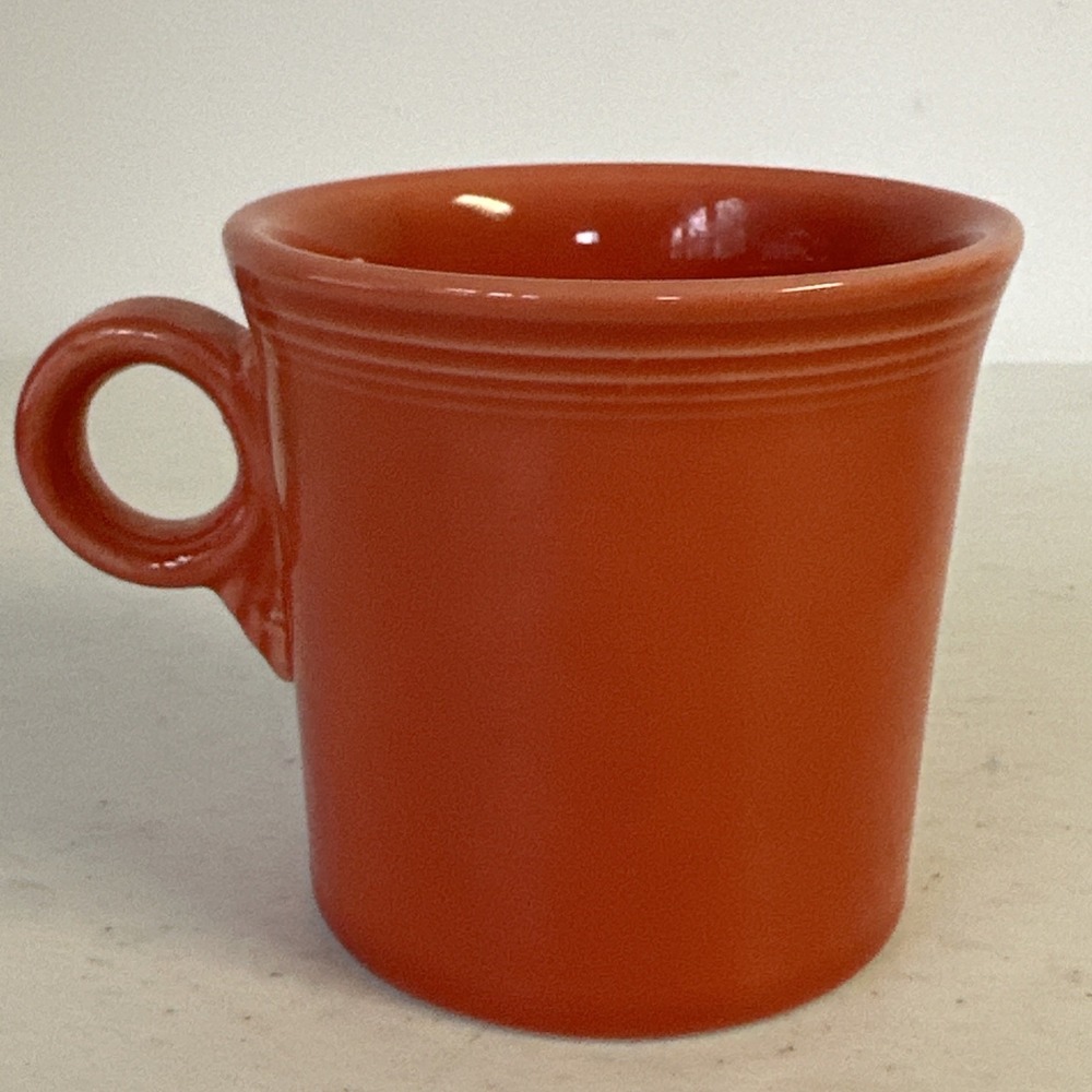 Lot of 4 Fiesta Ware Mixed Colors Coffee Mugs Cups O‎ Ring Handle HLC USA - Picture 9 of 11